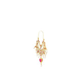 Artistic Jewels Meena, Polki & Chatam Earrings For Women In Silver(Chandi)