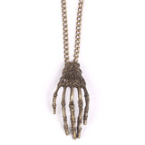 Skeleton Hand Necklace