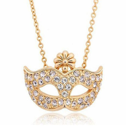 Vintage Fox Masks Necklace