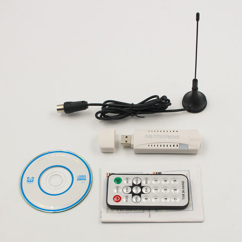 DVB-T2 Receiver Digital USB TV Stick HDTV Receiver With Aerial Remote Control HD USB Dongle PC Laptop For Windows 7 8 Vista